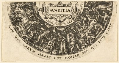 Avarice - Johann Theodor de Bry