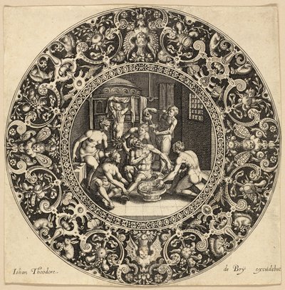 Le bain de Sardanapale - Johann Theodor de Bry