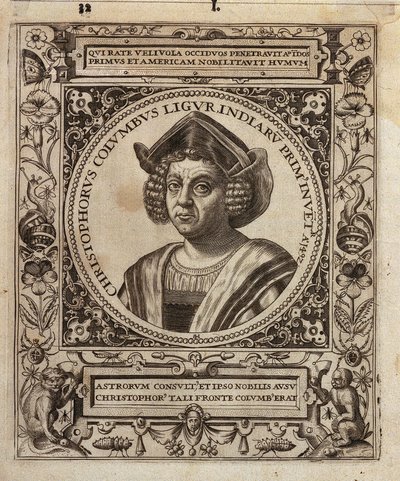 Portrait de Christophe Colomb - Johann Theodor de Bry