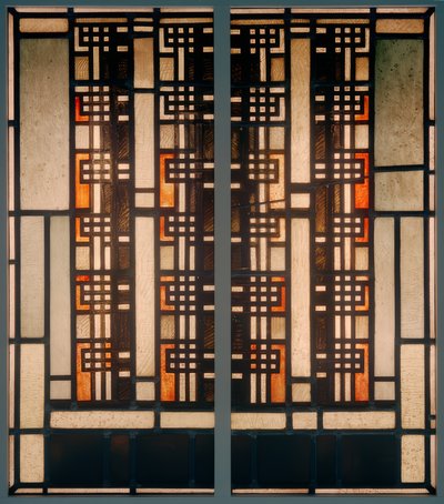 Bandes de trame orange - Johan Thorn Prikker