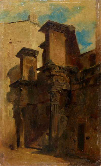 Colonnes du Forum de Nerva (Forum Transitorium) à Rome - Johann  Till der Jüngere