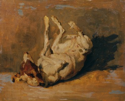 Chien se roulant - Johann  Till der Jüngere