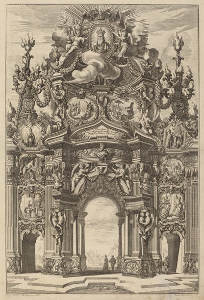 Arc de triomphe pour Henri II - Johann Ulrich Kraus, after Peter Schubert von Ehrenberg