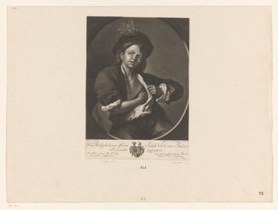 Garçon attrapant une puce - Johann Veit Kauperz