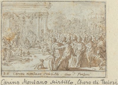 Chœur de bergers : Carino, Montano et Mirtillo, 1640 - Johann Wilhelm Baur