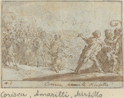 Corisca, Amarilli et Mirtillo, 1640 - Johann Wilhelm Baur