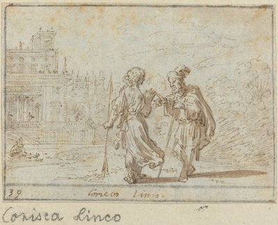 Corisca et Linco, 1640 - Johann Wilhelm Baur