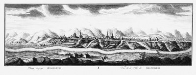 Vue de Krasnoïarsk, ca 1735 - Johann Wilhelm Lürsenius