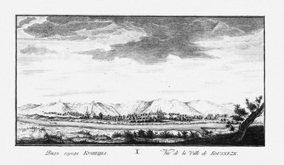 Vue de Kouznetsk, vers 1735 - Johann Wilhelm Lürsenius
