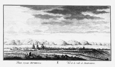 Vue de Nerchinsk - Johann Wilhelm Lürsenius