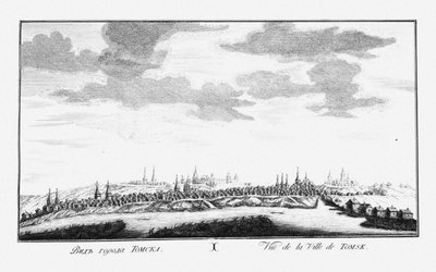 Vue de Tomsk, vers 1735 - Johann Wilhelm Lürsenius
