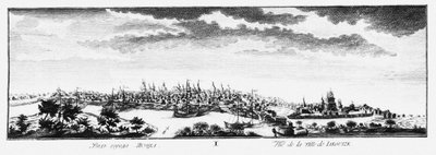 Vue de Yakoutsk, vers 1735 - Johann Wilhelm Lürsenius