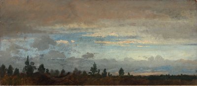 Ciel du soir nuageux - Johann Wilhelm Schirmer
