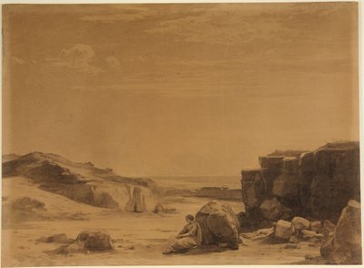 Agar dans le désert (Genèse 21, 16) - Johann Wilhelm Schirmer
