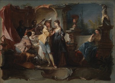 Le fils prodigue vivant avec des prostituées - Johann Wolfgang Baumgartner