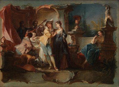Le Fils prodigue vivant avec des prostituées - Johann Wolfgang Baumgartner