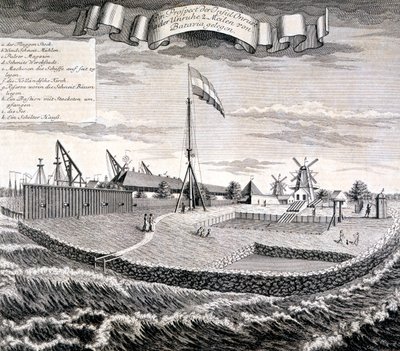 Scierie ou moulin de la Compagnie néerlandaise des Indes orientales sur l