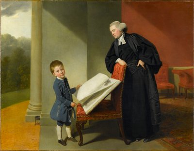 Révérend Randall Burroughes et son fils Ellis, 1769 - Johann Zoffani