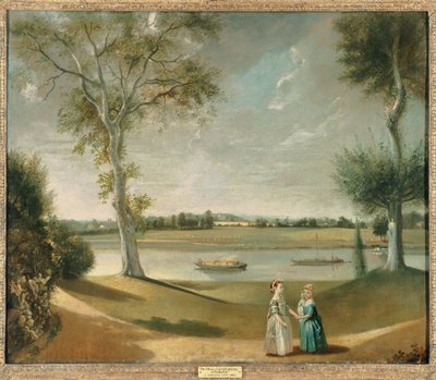 Les demoiselles Garrick près de la Tamise à Hampton, 1762 - Johan Joseph Zoffany