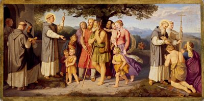Le Sermon de Saint Boniface parmi les Frisons - Johann von Schraudolph