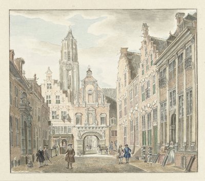 Nieuwstraat à Utrecht avec vue sur la tour de la cathédrale - Johanna de Bruyn