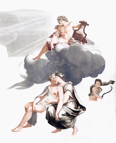 Jupiter et Callisto (impression) - Johannes (after) Teyler