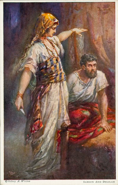 Samson et Dalila - Johannes Adolf Tillack