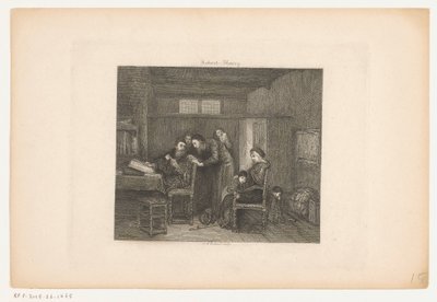 Intérieur avec un administrateur à son bureau - Johannes Arnoldus Boland