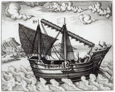 Jonque chinoise, illustration de 