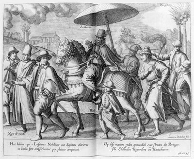 Dignitaire ou noble portugais en Inde - Johannes Baptista van the Younger Doetechum