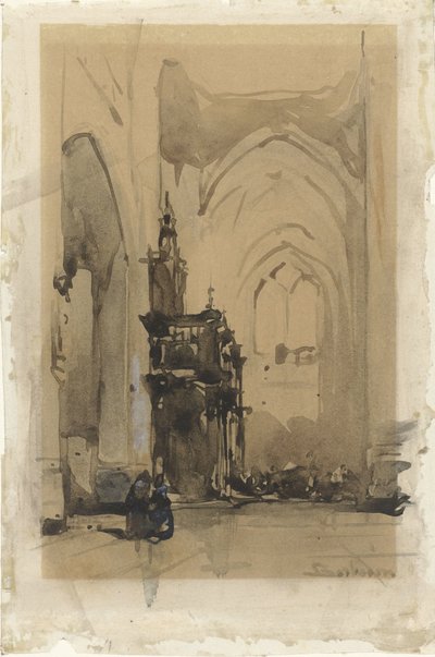 Vue sur le jubé de la cathédrale Saint-Jean à 