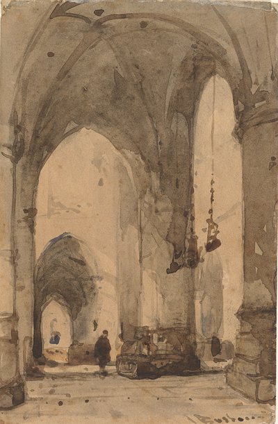 Intérieur de la Sint-Bavokerk à Haarlem - Johannes Bosboom