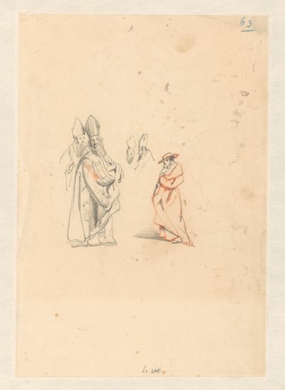 Études de évêques et un cardinal - Johannes Bosboom