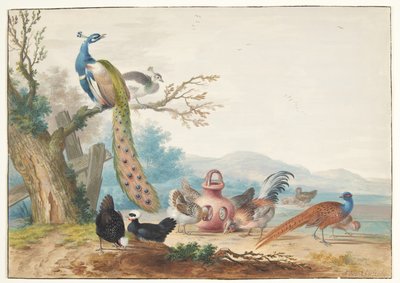 Paysage avec des oiseaux - Johannes Bronckhorst