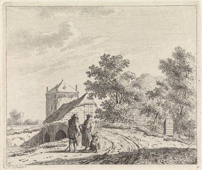 Paysage avec pont en pierre - Johannes Christiaan Janson
