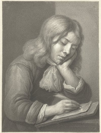 Garçon écrivant - Johannes Cornelis Mertens