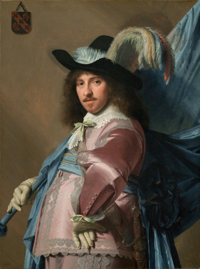Andries Stilte en tant que porte-étendard - Johannes Cornelisz Verspronck