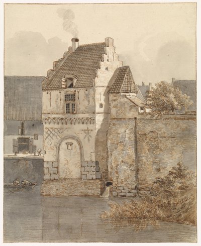 Vue de la Bottelpoort au Vieux Port de Nimègue - Johannes Franciscus Christ