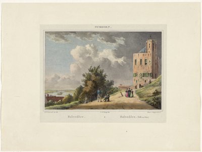 Vue du Belvédère à Nimègue (Nymegen) - Johannes Franciscus Christ