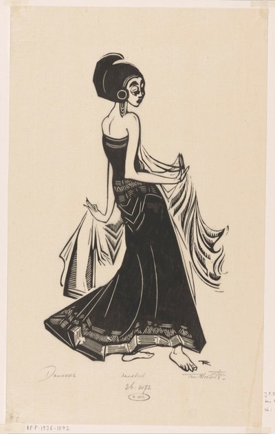 Danseuse - Johannes Frederik Engelbert ten Klooster (signed by artist)