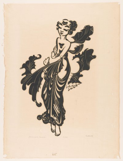 Danseuse javanaise - Johannes Frederik Engelbert ten Klooster (signed by artist)