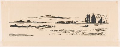 Embouchure de la rivière N. N. Guinée - Johannes Frederik Engelbert ten Klooster (signed by artist)