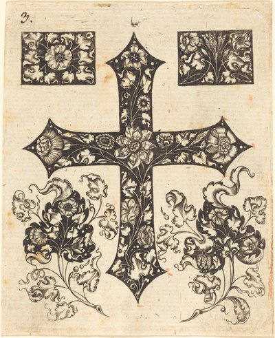 Croix Ornée de Fleurs - Johannes Hanias