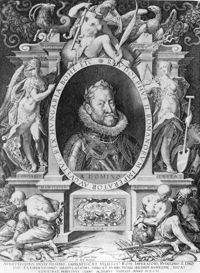 Portrait de Rodolphe II (1576-1612) - Johannes Hausser von Ach