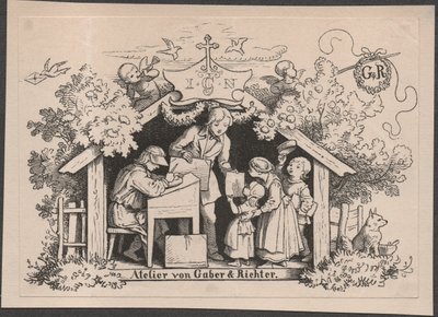 Studio par Gaber & Richter - Johannes Heinrich & Gaber August (1823 1894) Richter