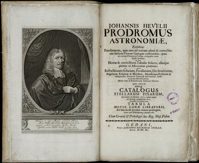 Johannes Hevelius, Prodromus astronomiae - Johannes Hevelius