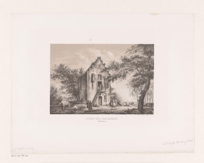 Maison sur le rempart de la ville - Johannes Hilverdink (attributed to)