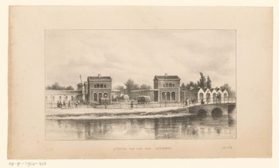 Gare du chemin de fer du Rhin à Amsterdam - Johannes Hilverdink (possibly)
