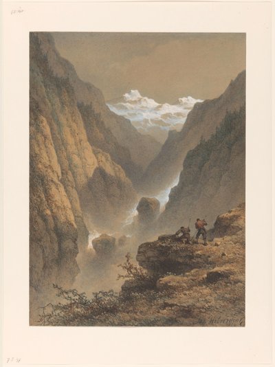 Paysage de montagne - Johannes Hilverdink
