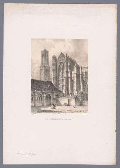 Vue de la cathédrale et de la tour de la cathédrale d